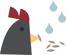 Huhn Futter Wasser Icon